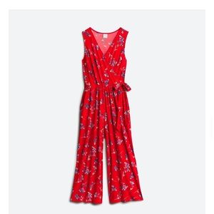 Kaileigh Delaney Floral Womens Cropped Jumpsuit Stitch Fix Medium